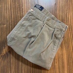 POLO RALPH LAUREN Chino Pants Mens 38x36 Gray Cotton Classic Fit Casual